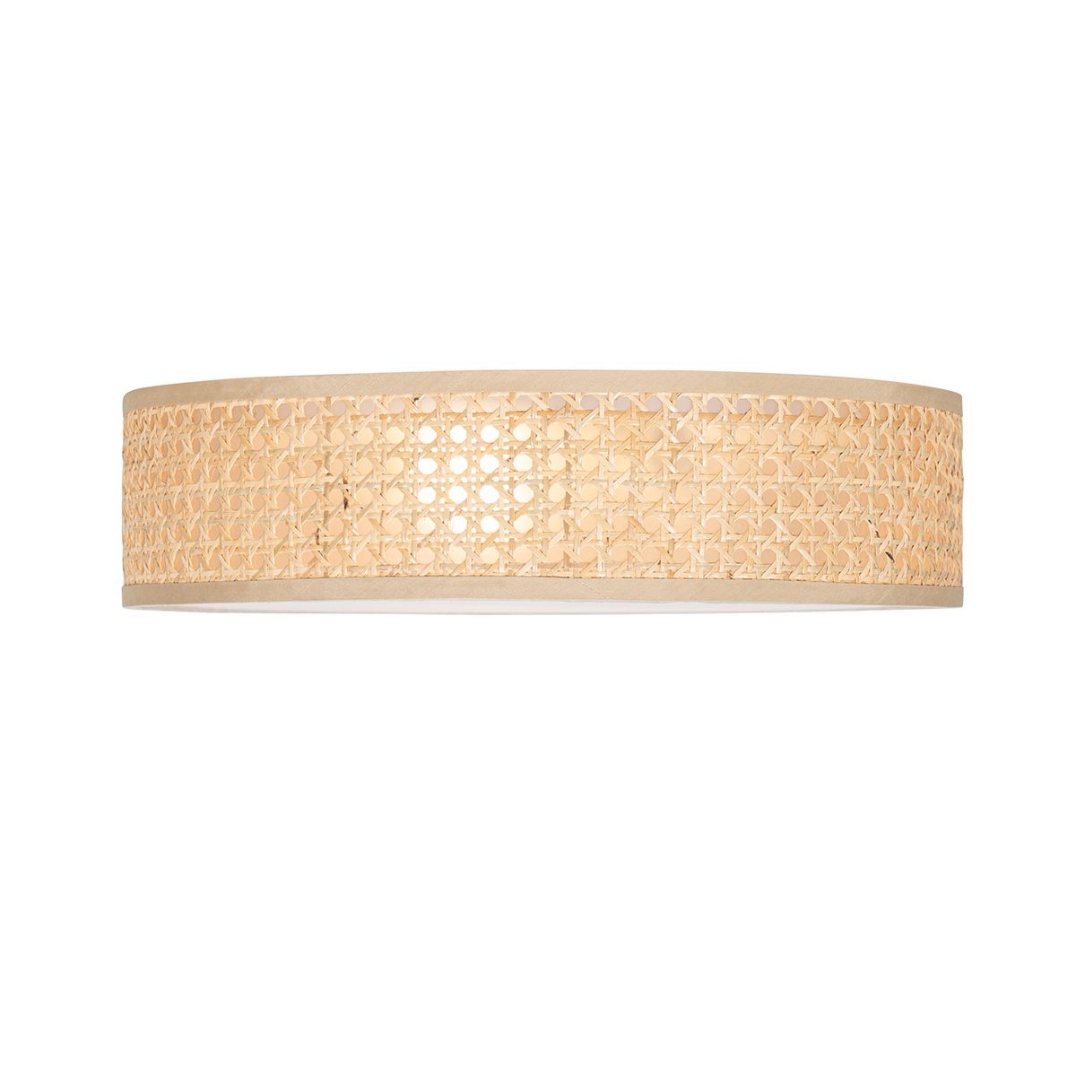 Smart plafondlamp rotan 40 cm 3-lichts incl. 3 Wifi P45 - Tromma