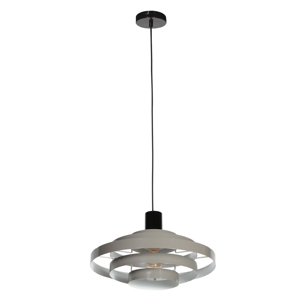 Retro hanglamp groen rond - Halo Cirque
