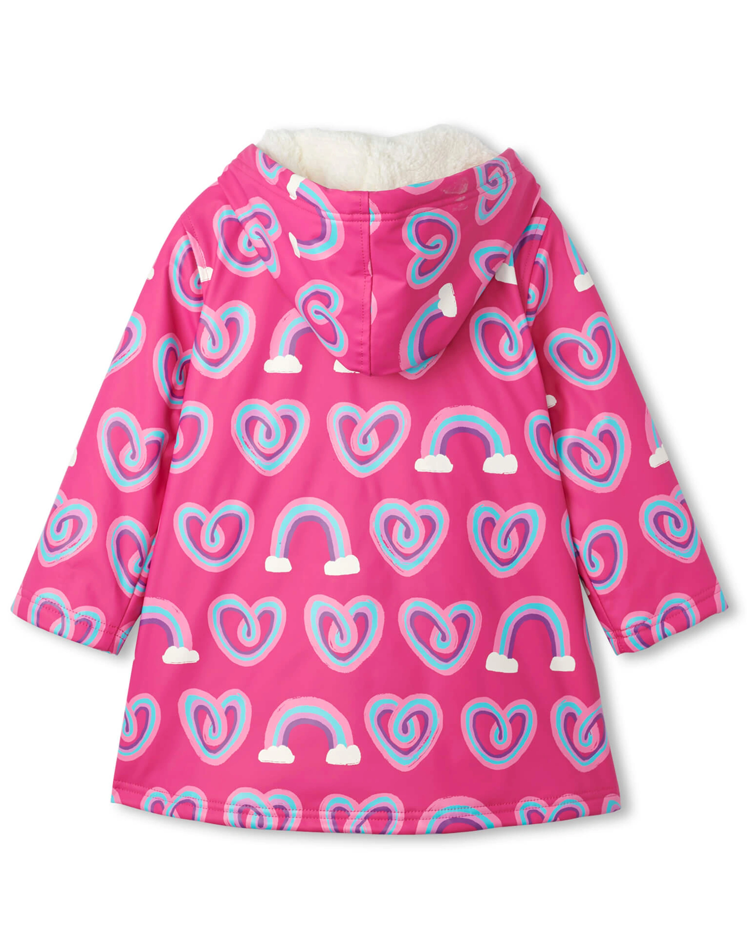 Regenmantel TWISTY RAINBOW HEARTS in pink