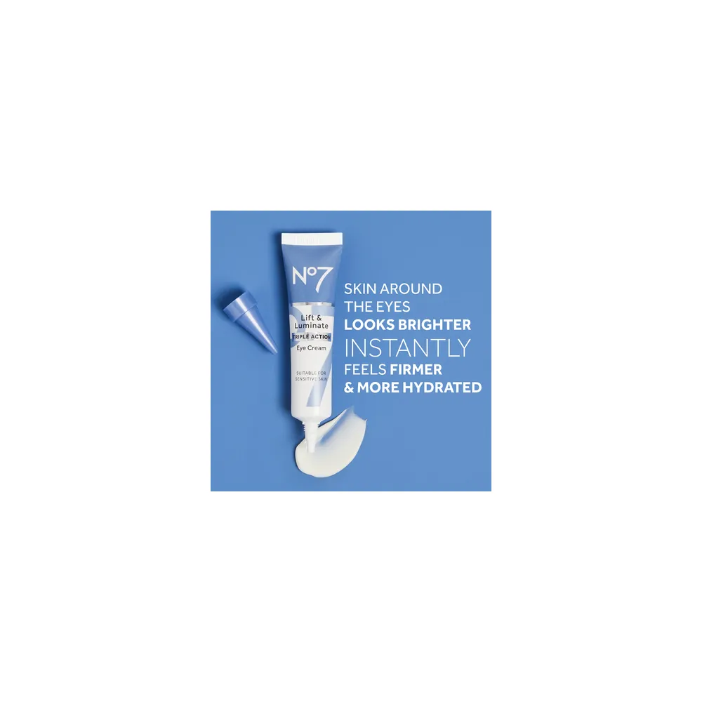 No7 Lift & Luminate Triple Action Eye Cream - 15 ml.
