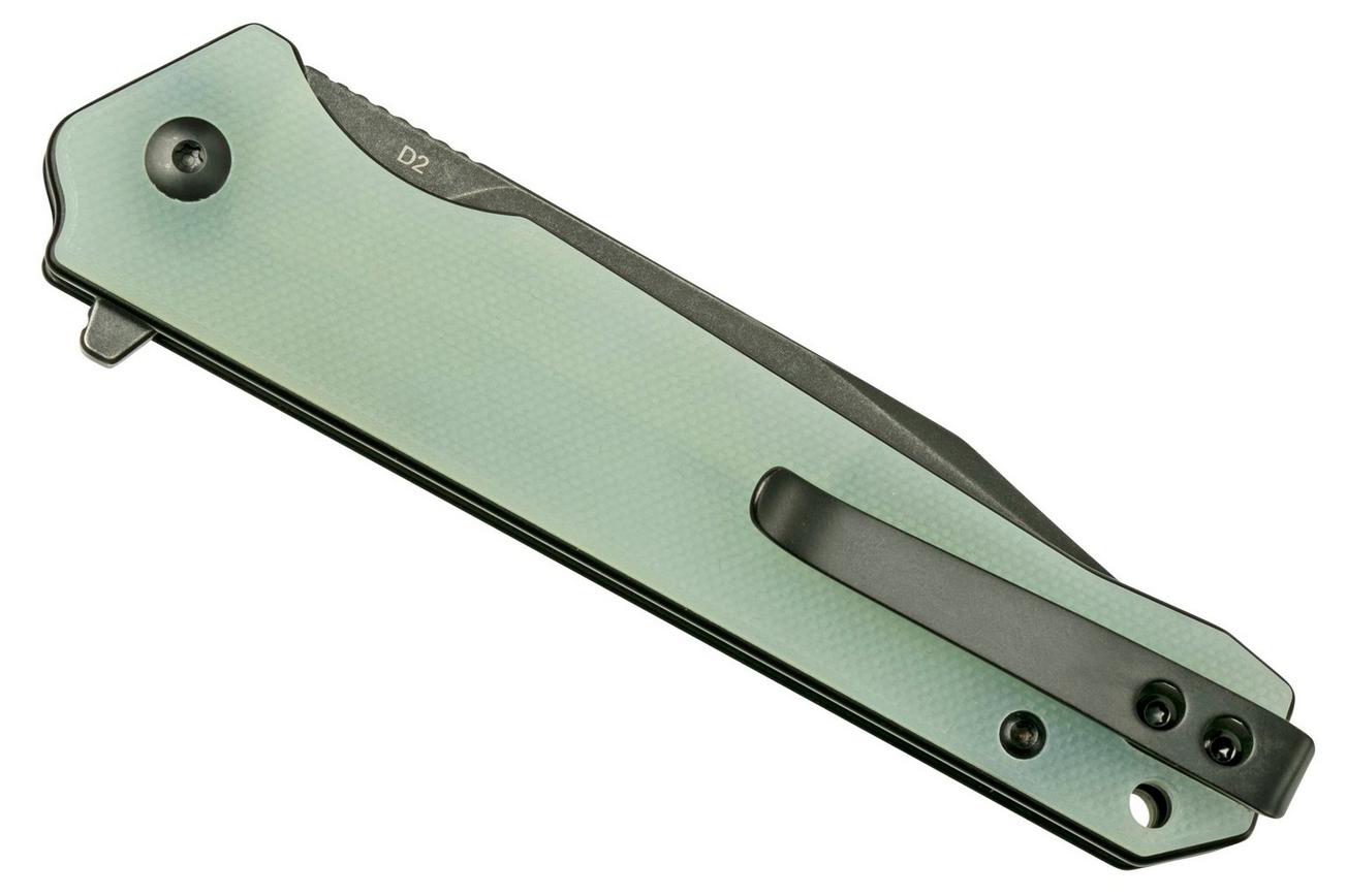 QSP Knife Mamba V2, QS111-J2, Blackwashed, Jade G10, zakmes