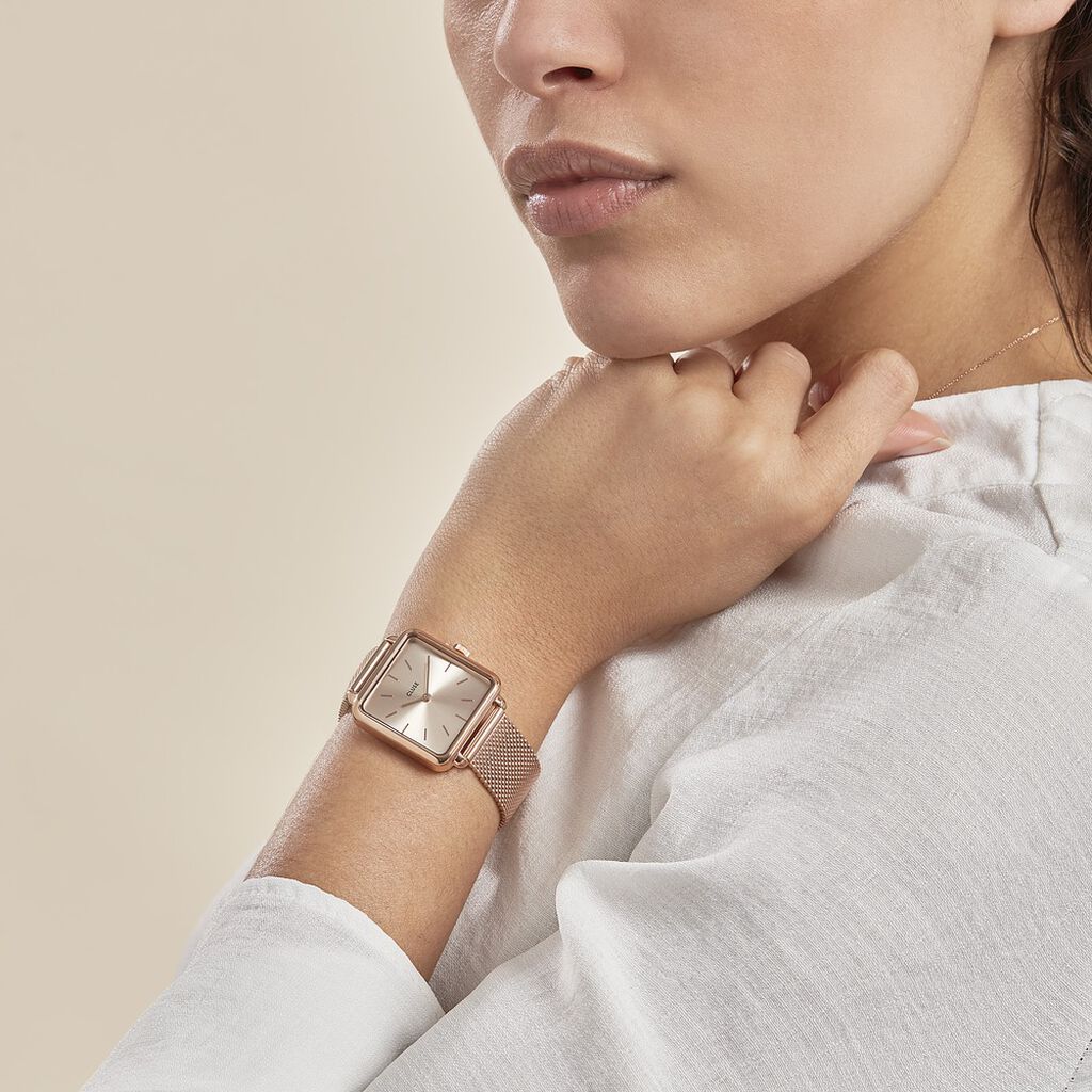 Montre Cluse La Tetragone Rose