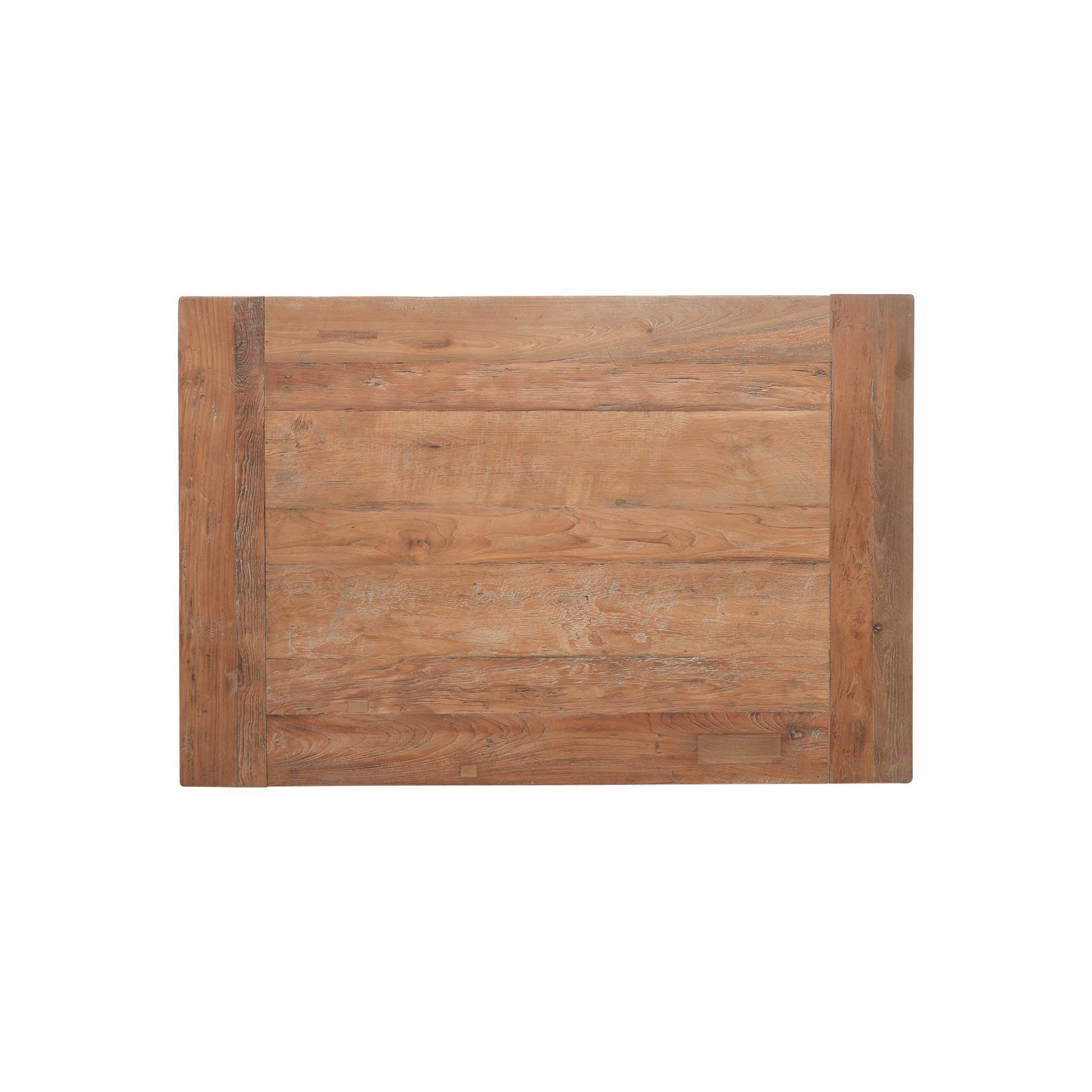 Holztisch aus recyceltem 'Teak' ohne Schublade, natur, L 120 cm, B 80 cm, H 78 cm von fischer's lagerhaus