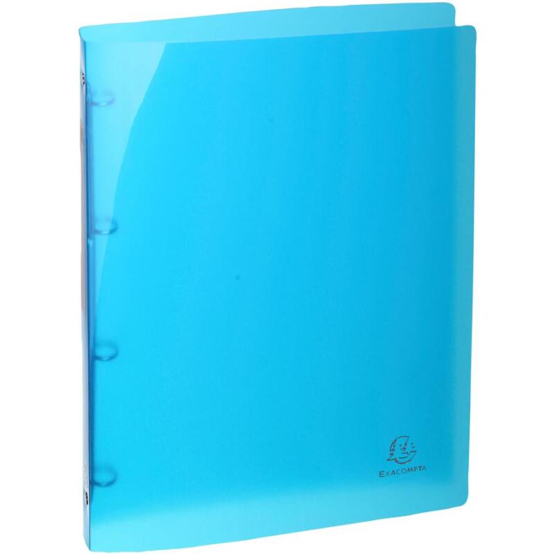 Classeur 4 anneaux plastifié Exacompta Iderama A4 - Dos 1,5 cm couleurs assorties