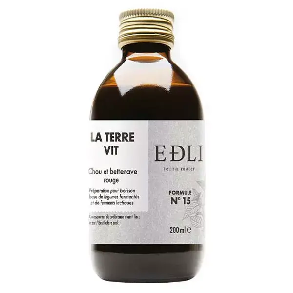 Edli La Terre Vit Fórmula Nº 15 Couve Beterraba Vermelha 200ml