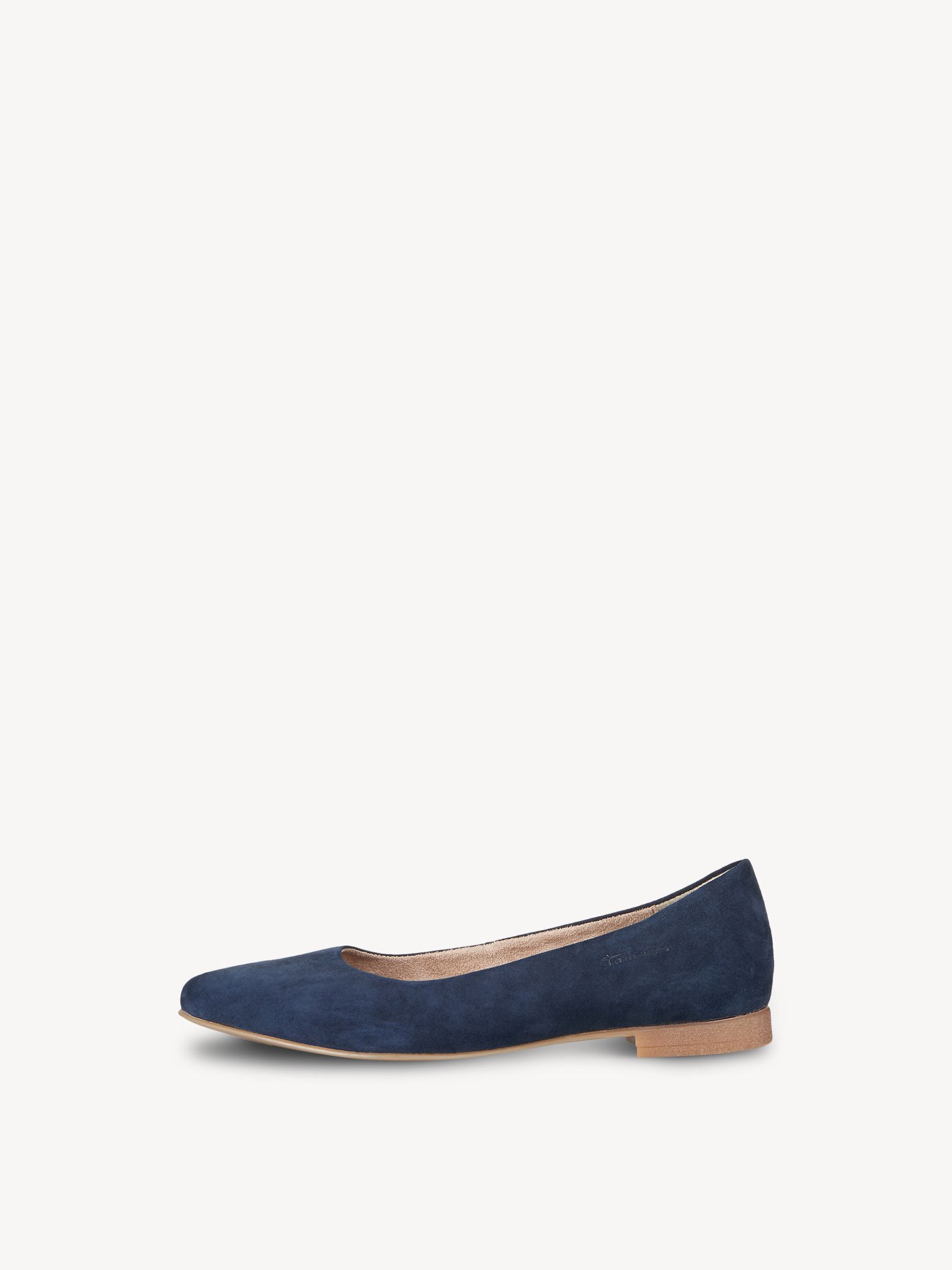 Leren Ballerina - blauw