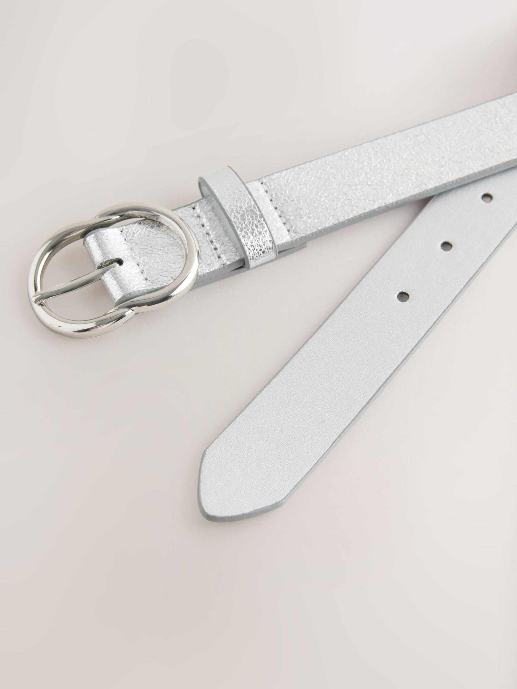 Silver Crackle - Normale PU-riem