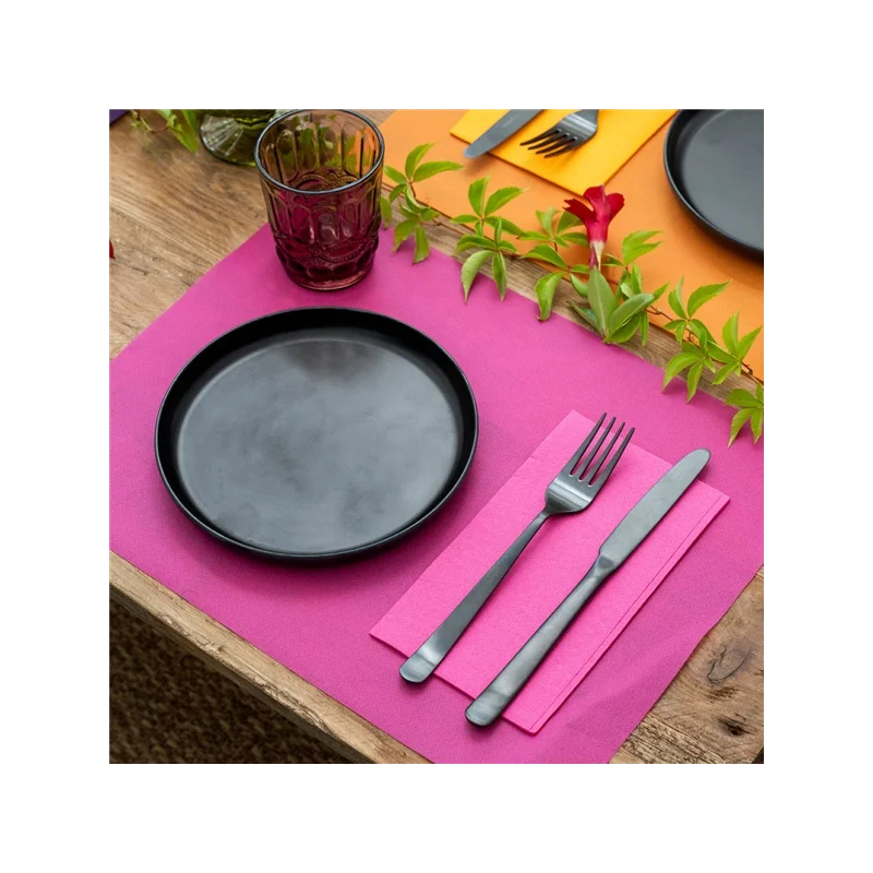 GDP - Set de table spunbond - Rose framboise - 30x40 - x200