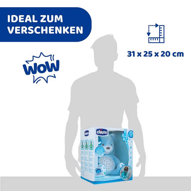 Chicco Kuscheltier »First Dreams Baby Bär, Hellblau« mit Lichtprojektion und Soundfunktion