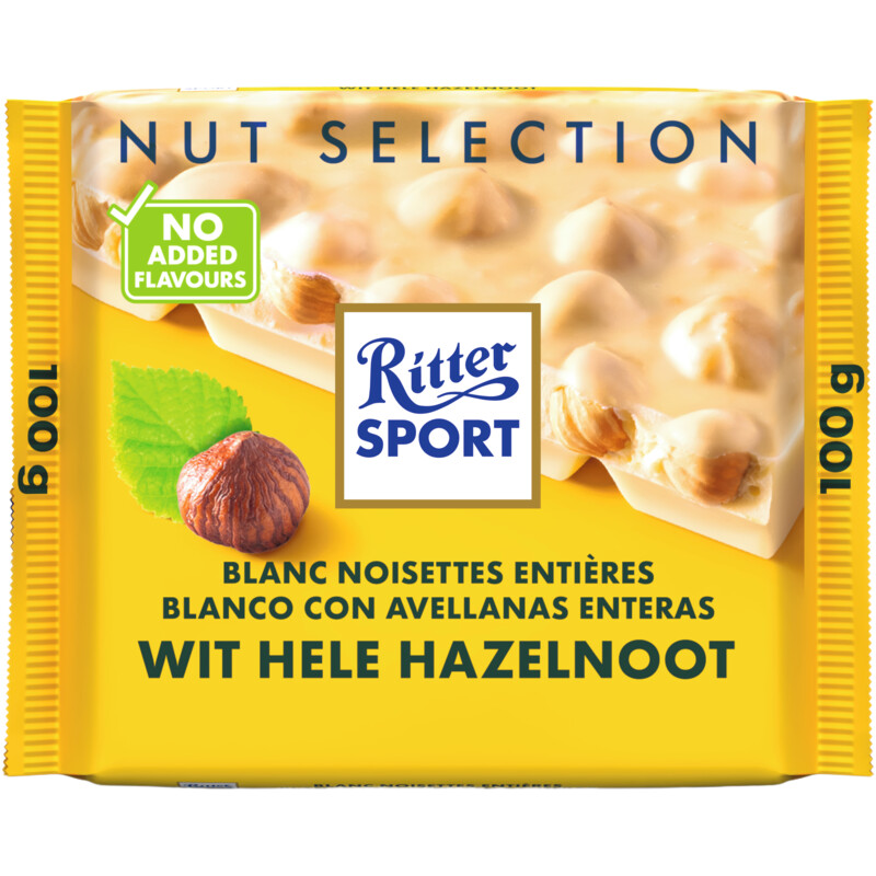 Ritter Sport Wit hele hazelnoot