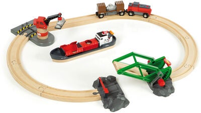 BRIO World 33061 Togbane Havne Sett