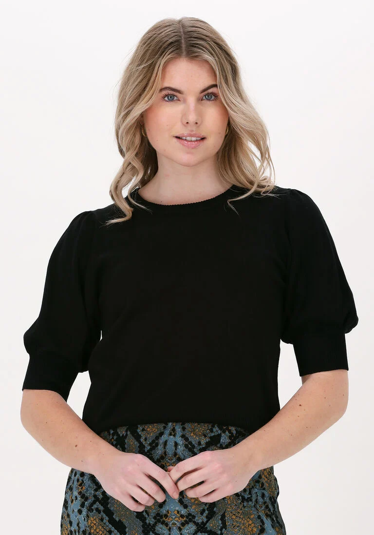 MINUS zwarte minus top liva knit tee