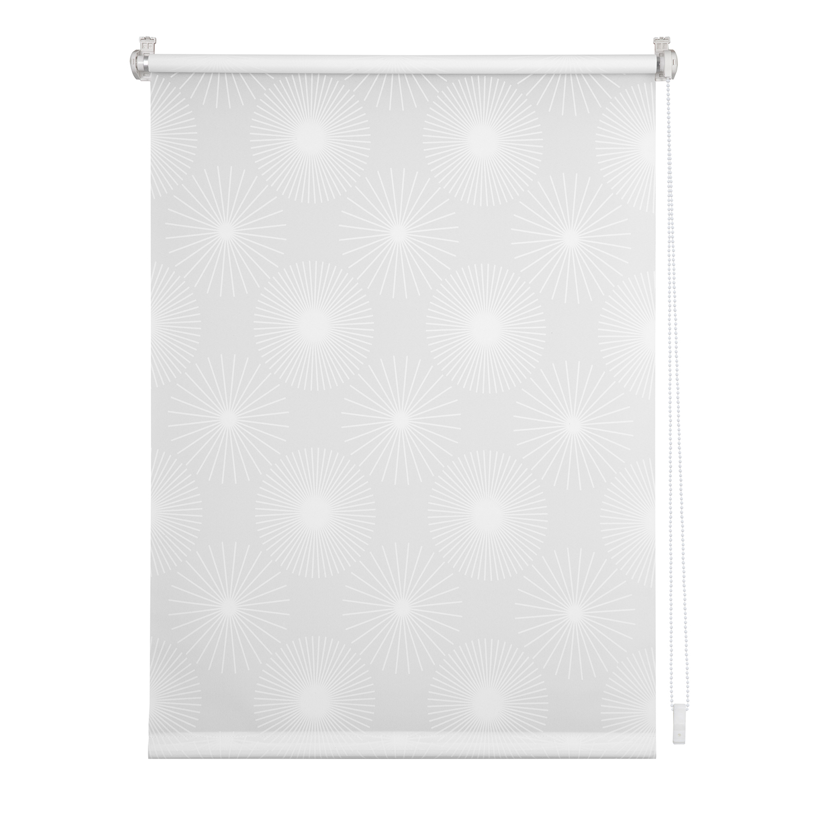 LICHTBLICK Klemmrollo - weiß - Sonne - 60x150 cm