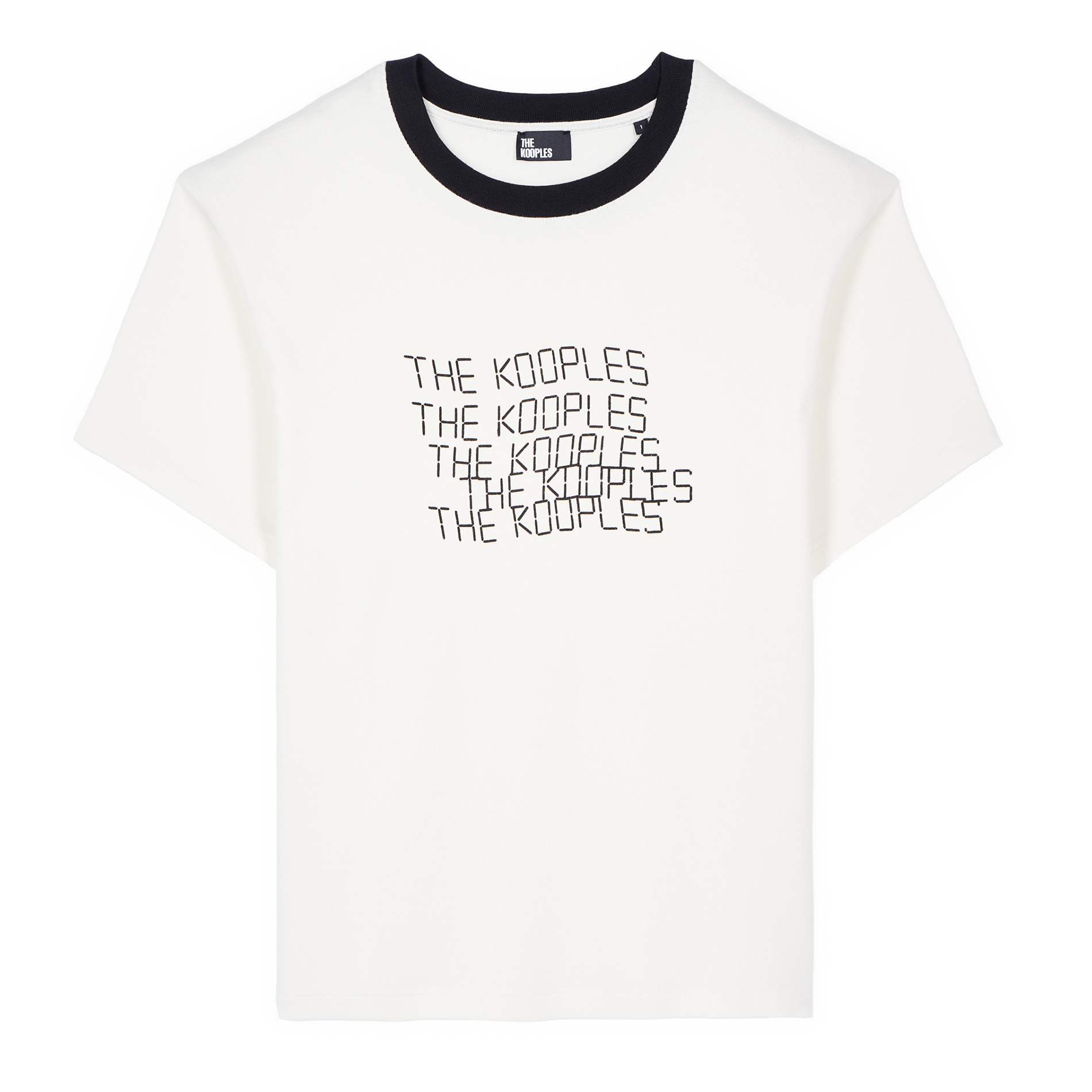 Tee-shirt col rond en coton | Blanc