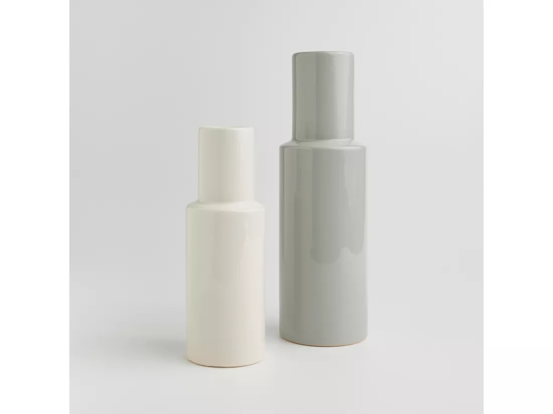 Vase Ern Blanc Moyen 30 x 11
