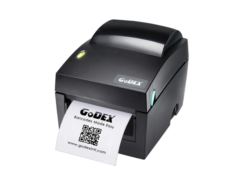 Godex DT4x, Direkte termisk, 203 x 203 dpi, 177 mm/sek., Ledningsført, Sort