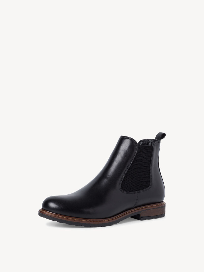 Leren Chelseaboot - zwart