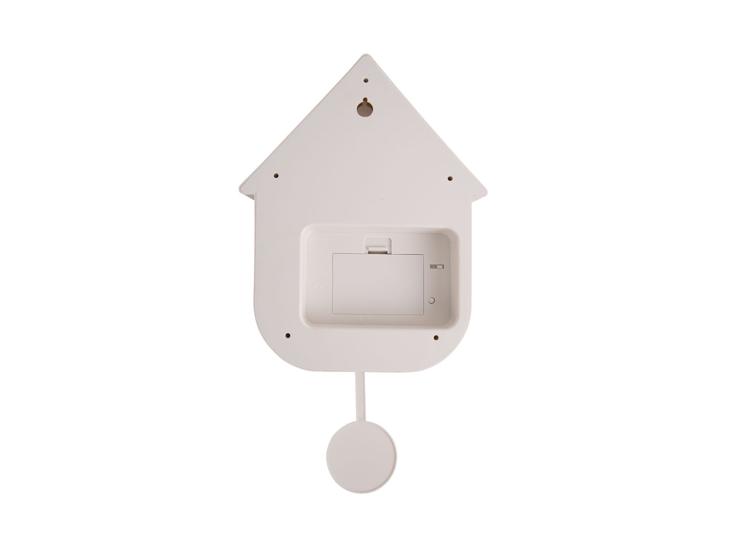 Wall clock Modern Cuckoo ABS white