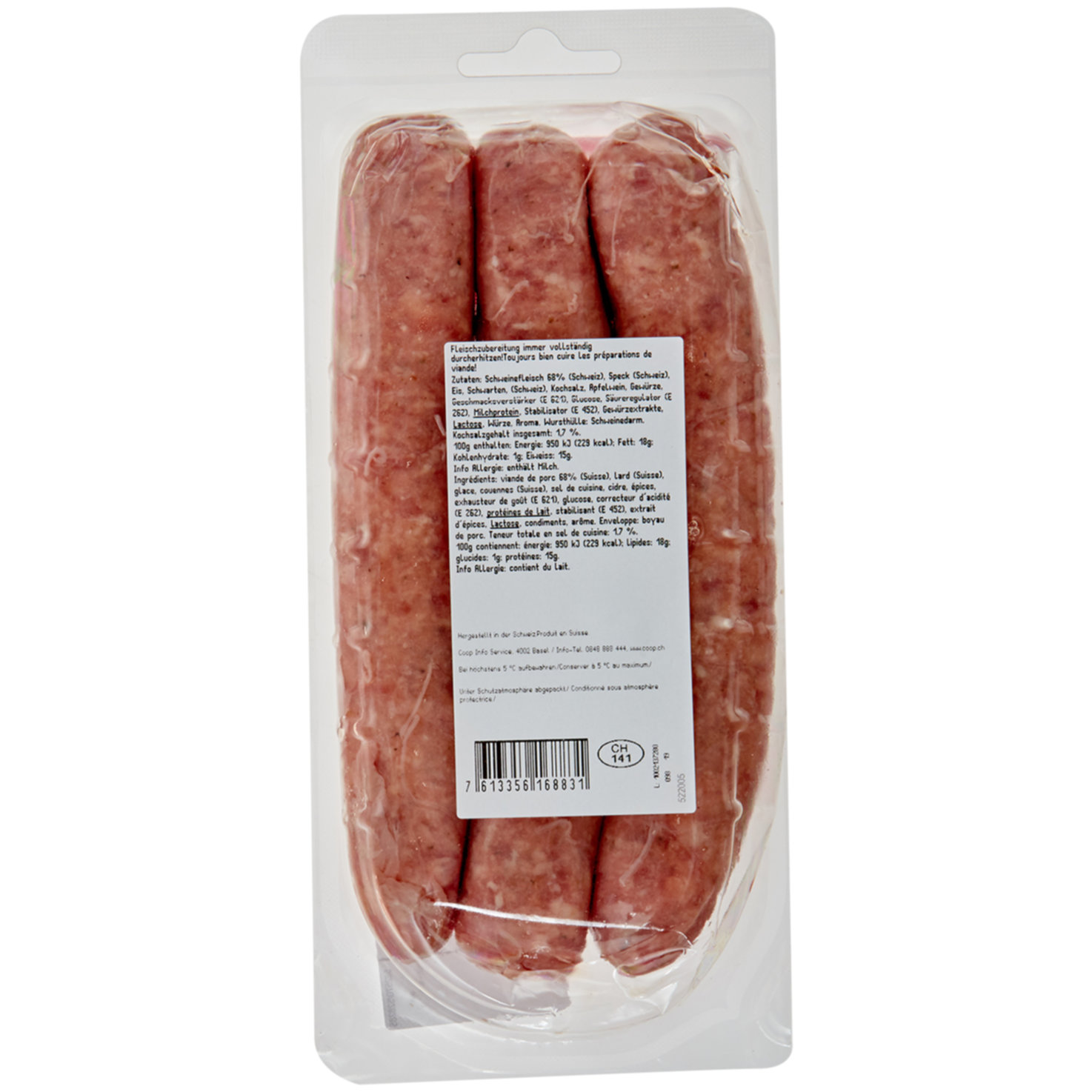 Prix Garantie Schweins-Bratwurst 3 Stück
