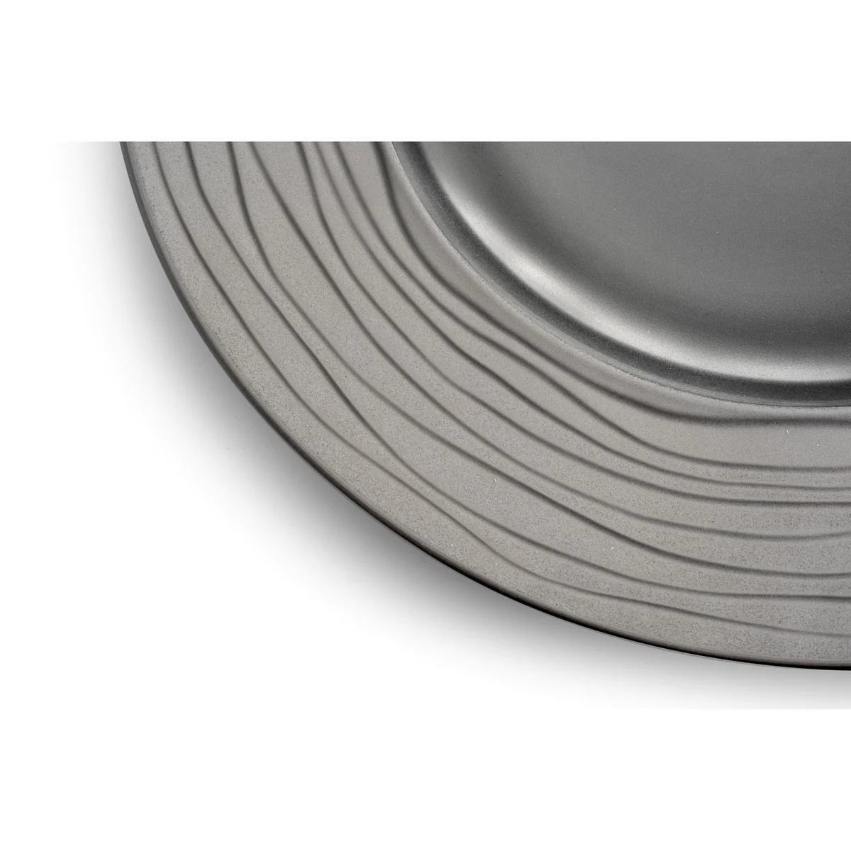 Escale Nature Gris - Assiette à pâtes 28 cm (lot de 6) Médard de Nobla