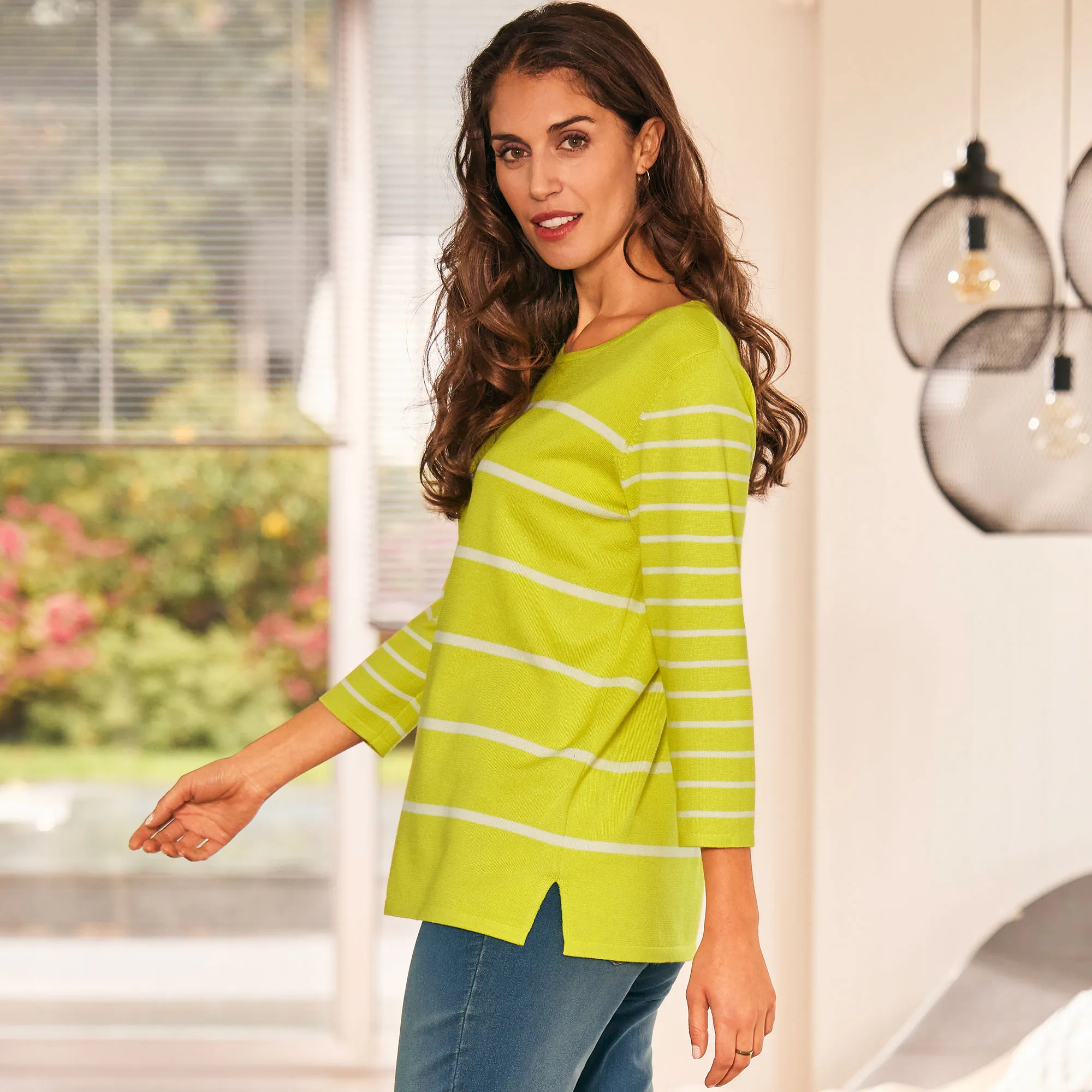 Damen-Pullover mit Streifendesign