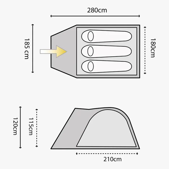 Highlander Juniper 3 Tent