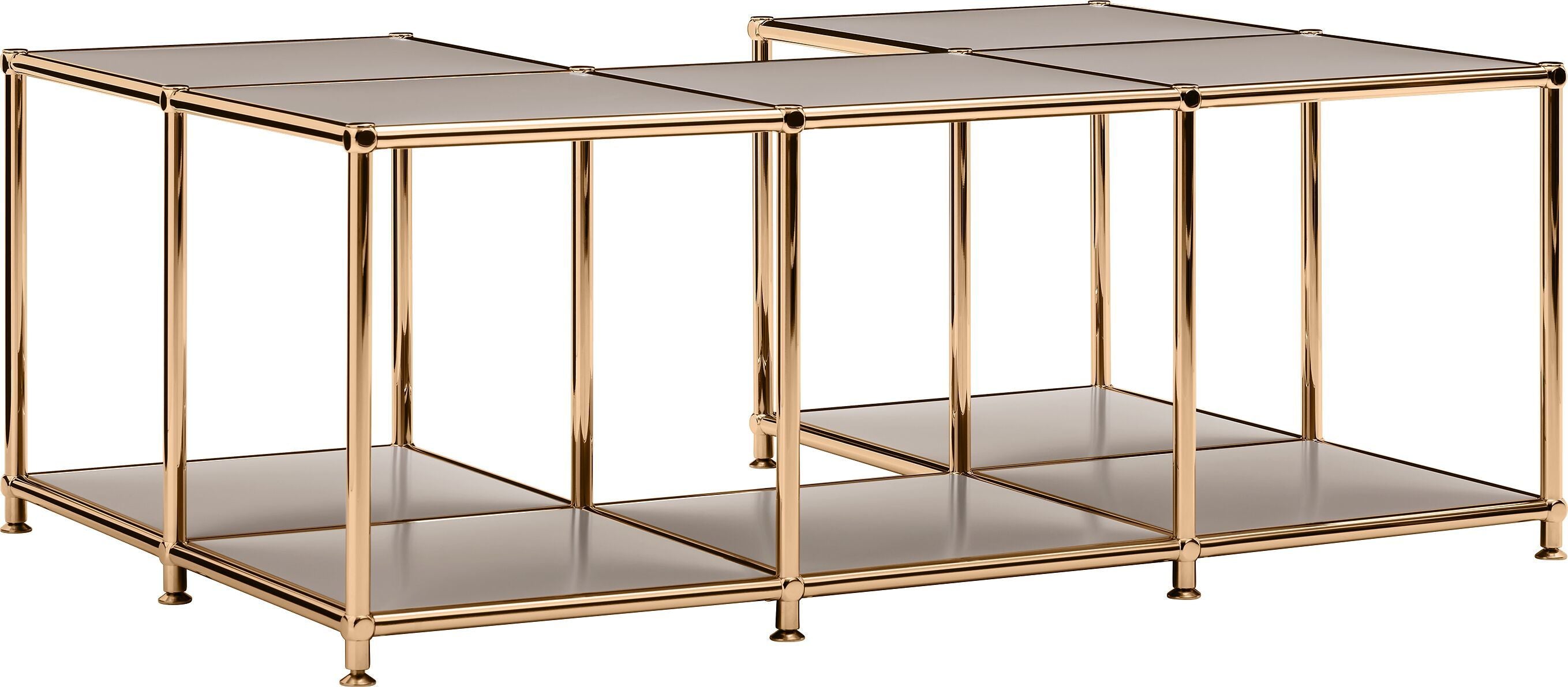 FLEXCUBE Salontisch - Taupe / B: 114.5 cm x T: 77.5 cm x H: 42.5 cm