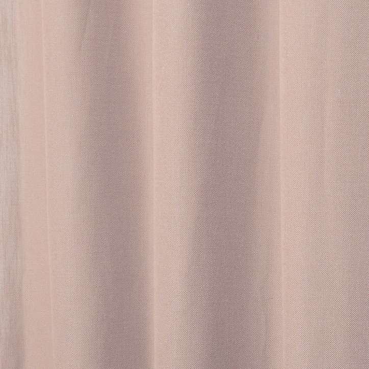 Rideau GoodHome effet lin rose H.260 x l.140 cm