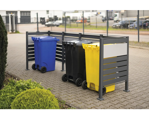 WESTMANN Planum opbergbox met 4 bakken, 330 x 90 x 120 cm, antraciet