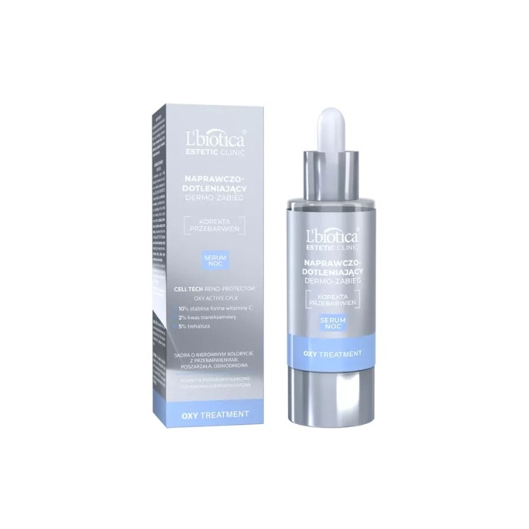 L'biotica Oxy Treatment Dermo -voedend en zuurstofrijk Serum voor de nacht 30 ml
