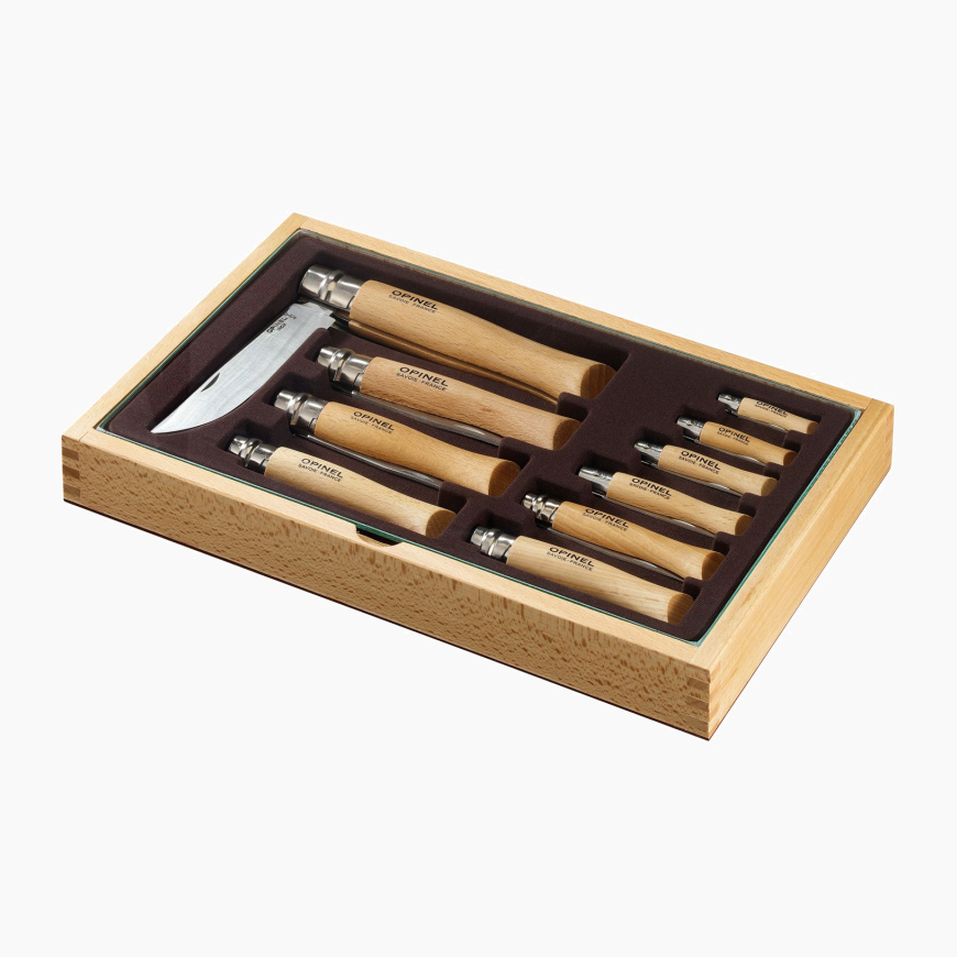 Vitrine 10 Couteaux Inox