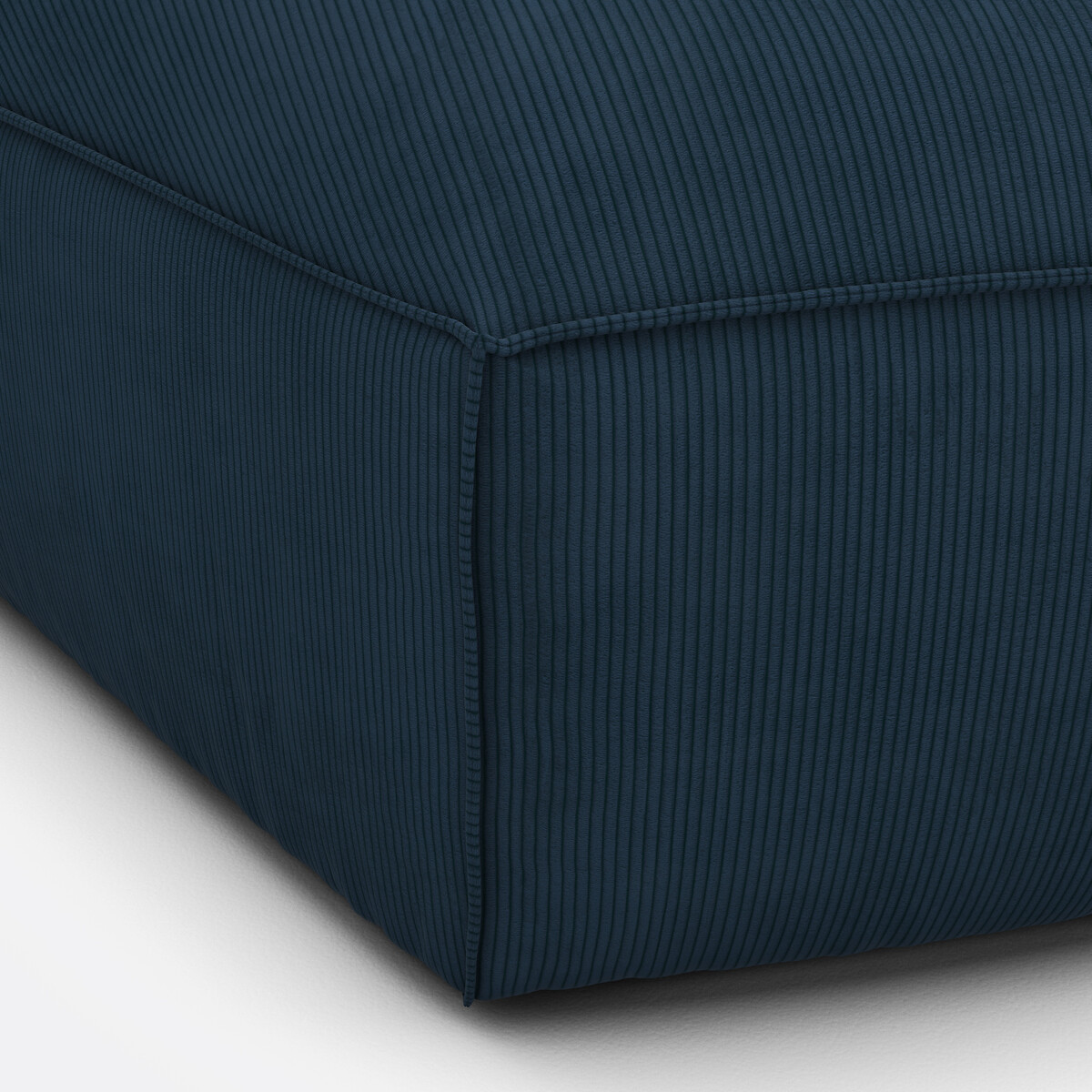 LA REDOUTE INTERIEURS<br>Canto modular aberto, veludo cotelê Seven
