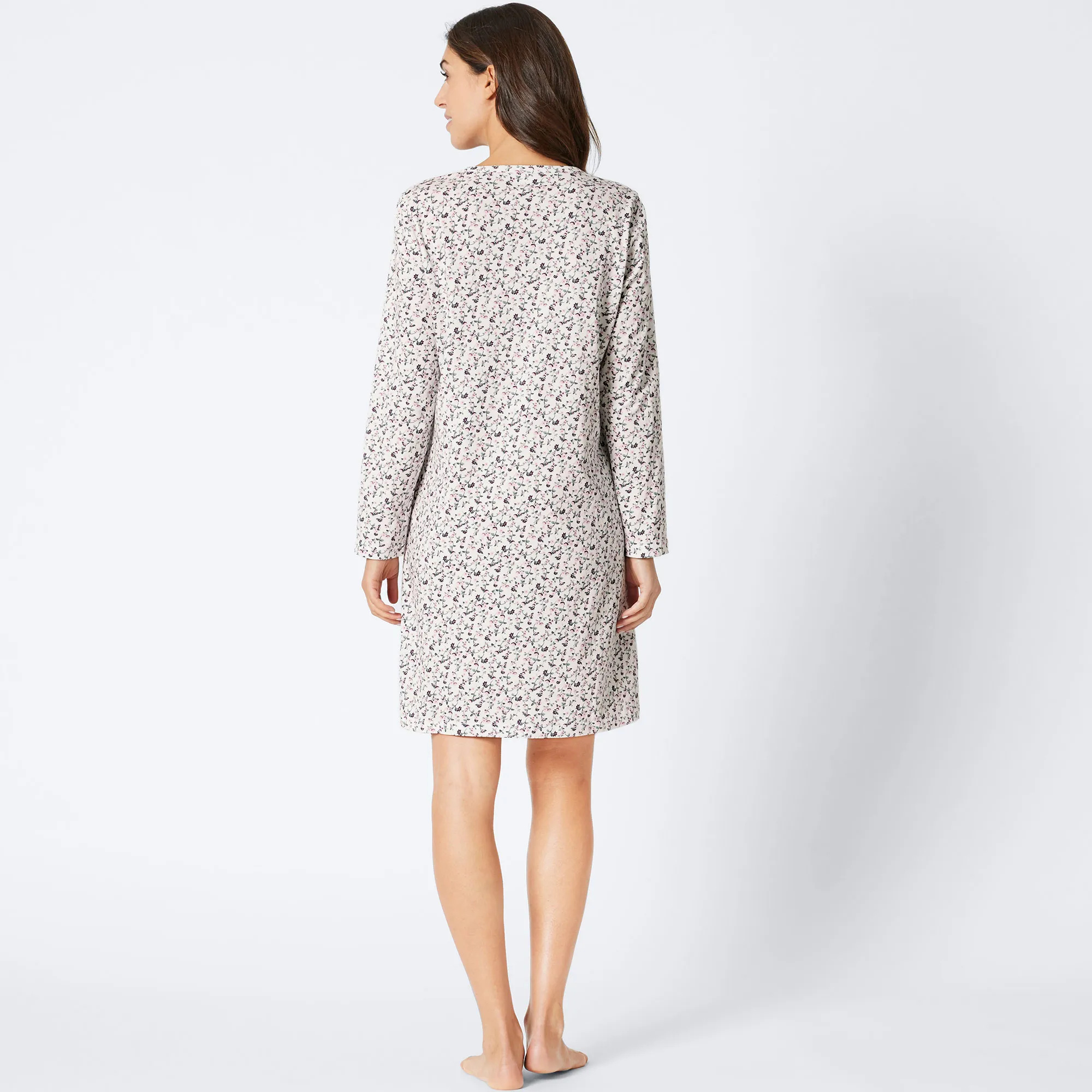 Damen-Nachthemd mit Blumenmuster