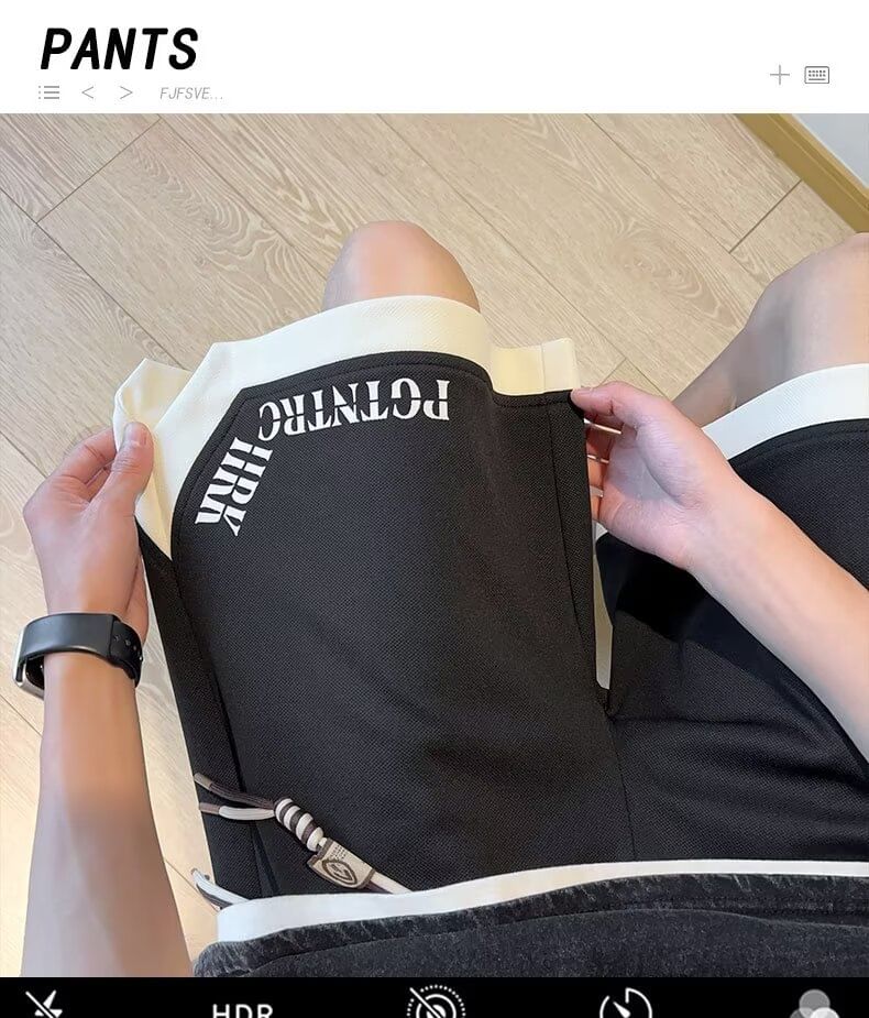 Neonity Wear - Shorts met elastische taille en letters