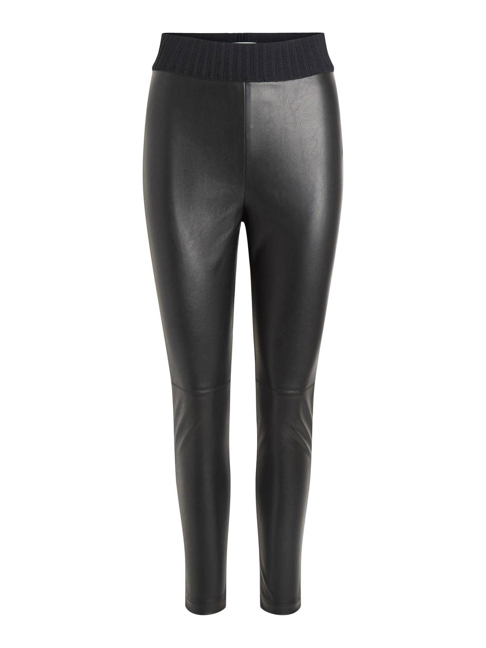 Vila| Damen Kunstlederleggings