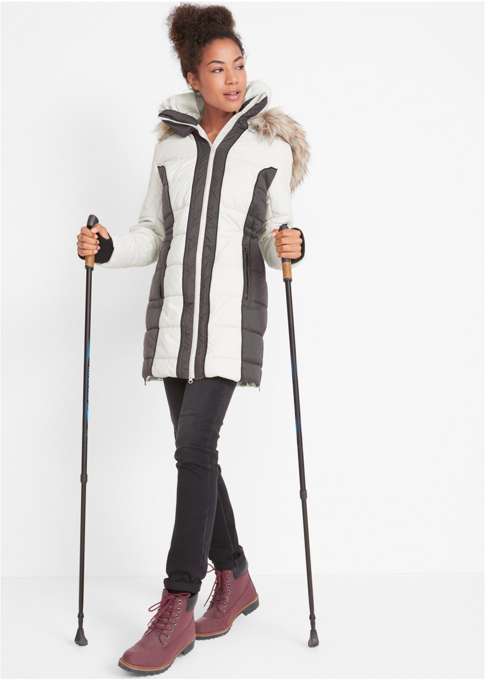 Manteau outdoor avec polyester recyclé