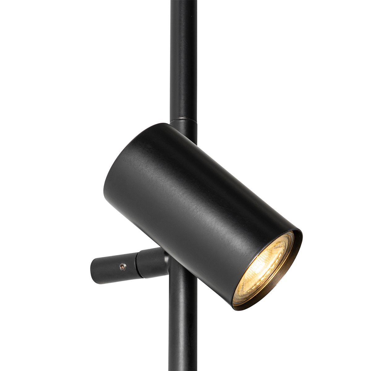 Wandlamp zwart met voetschakelaar 3-lichts - Jeana Luxe