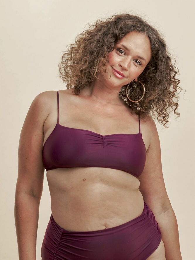Cartel Copenhagen Cartel x Flow bikini top - Deep Deep