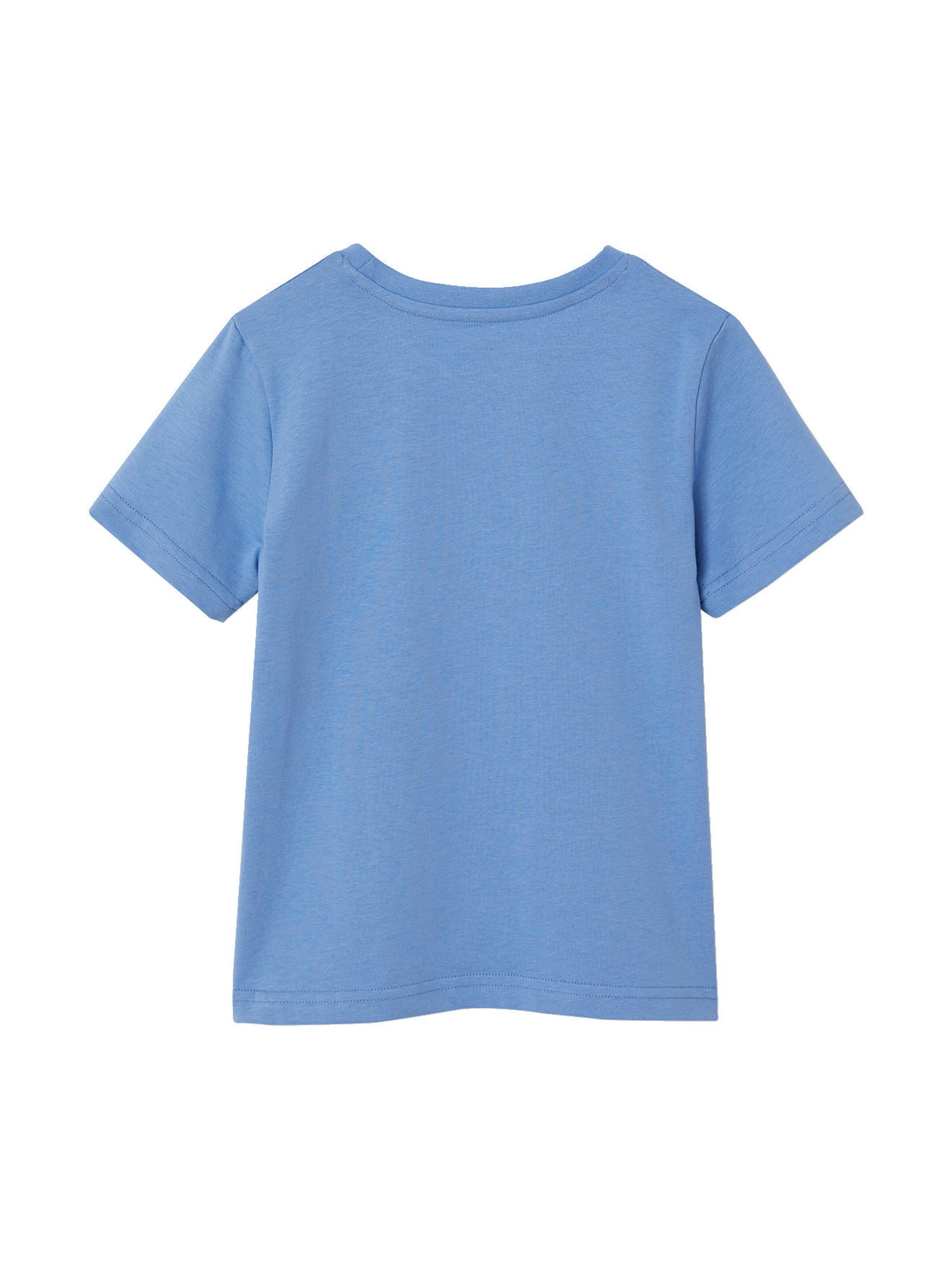 Vertbaudet Jungen T-Shirt BASIC mit Print vorn blau