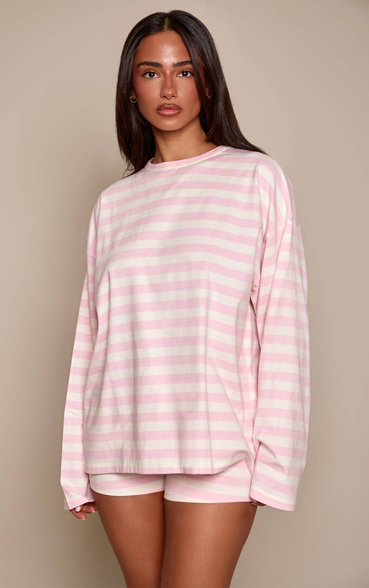 Rose Bébé Short Mini À Rayures Avec Taille Élastiquée Petite