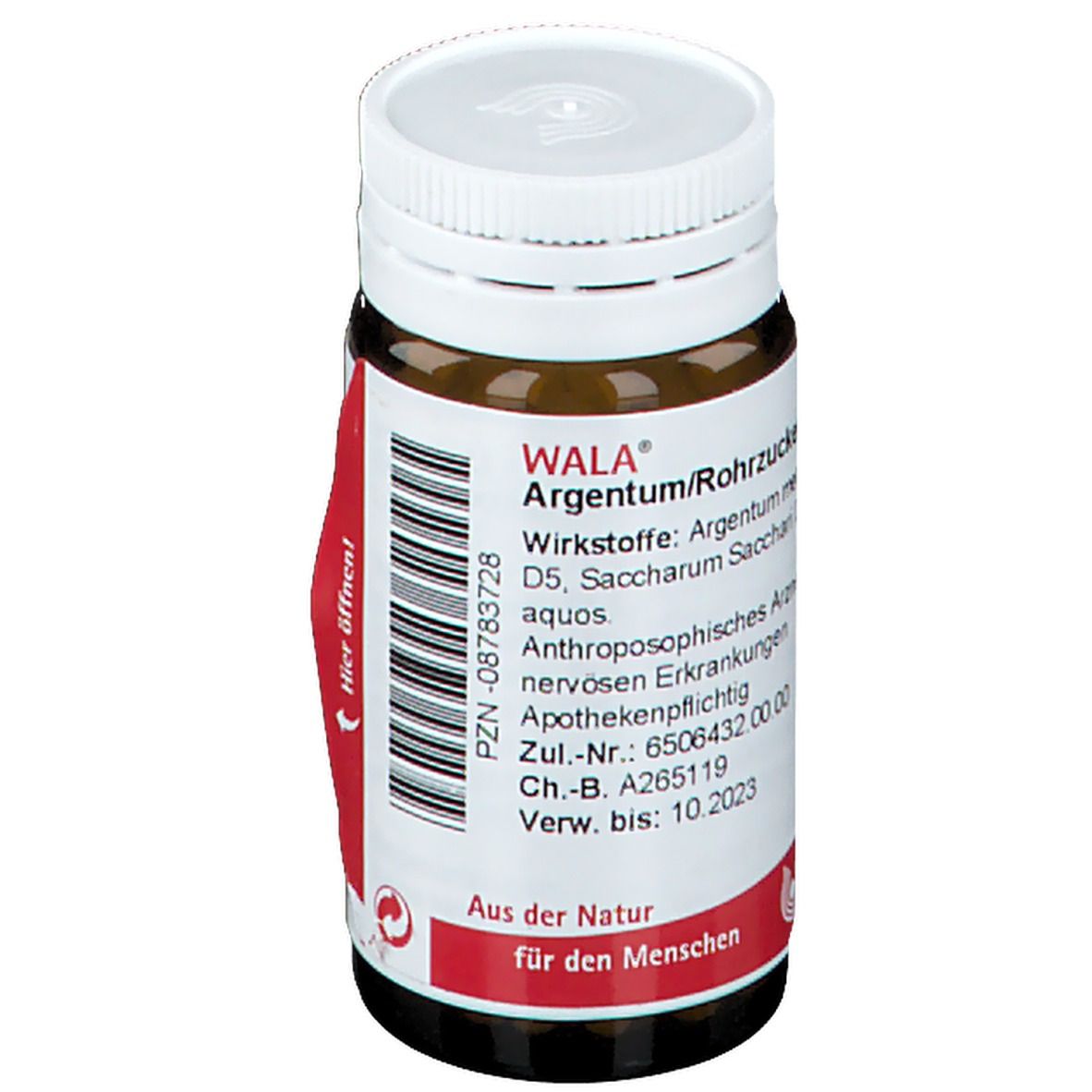 WALA® ARGENTUM/ROHRZUCKER Globuli