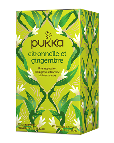 PUKKA Citronnelle et Gingembre Tee Tees Bio Btl 20 Stk
