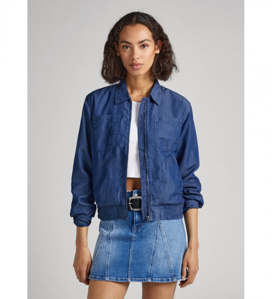 Jaqueta Bomber Pepe Jeans Marilou Azul