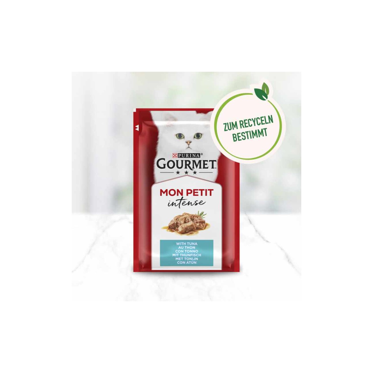 GOURMET Mon Petit Intense 8x6x50g mit Thunfisch, Lachs, Forelle