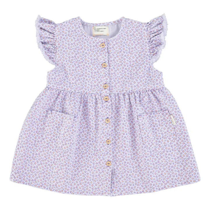 Piupiuchick Robe à Poche Léopard | Lavande