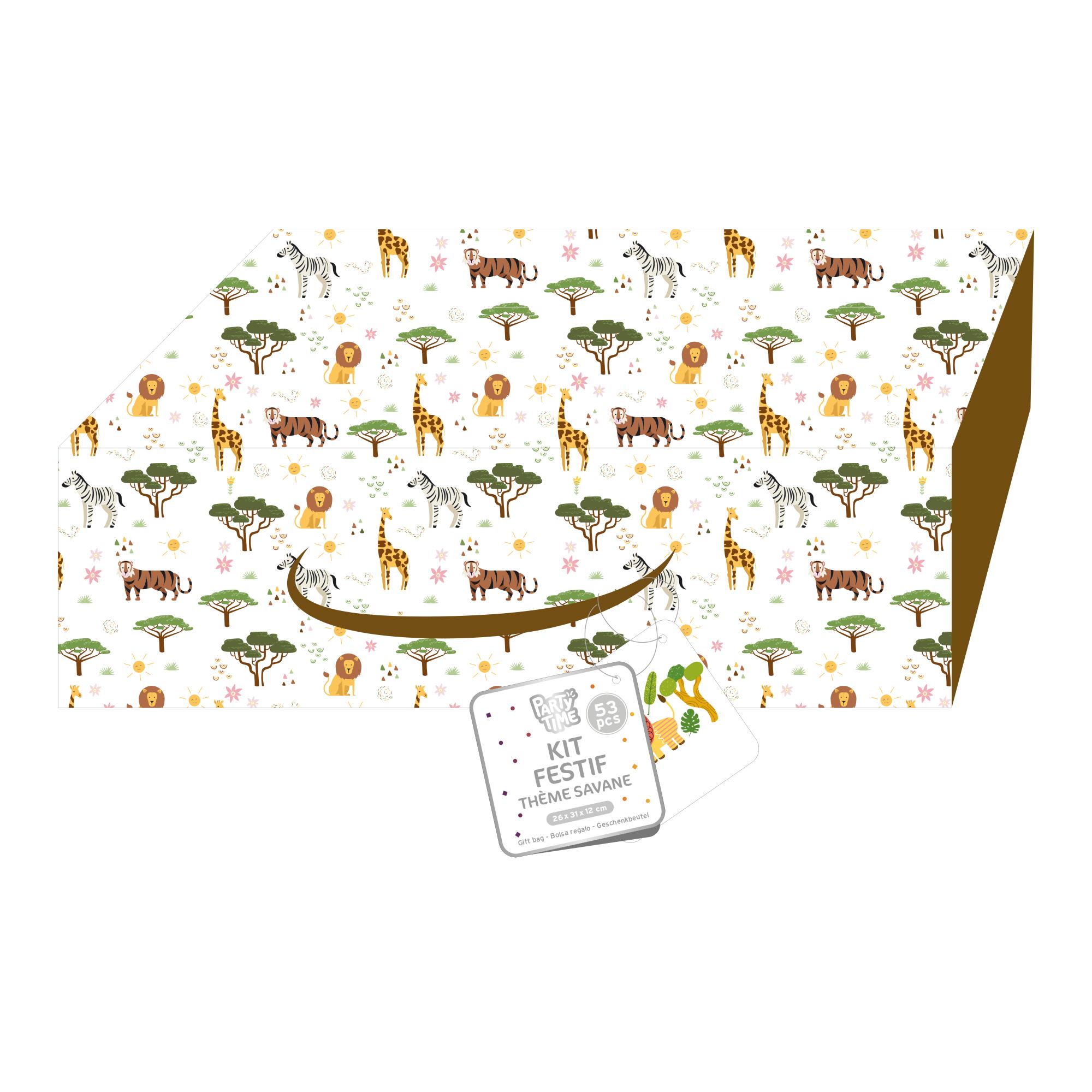 BOITE ANNIVERSAIRE SAVANE 55 PIECES