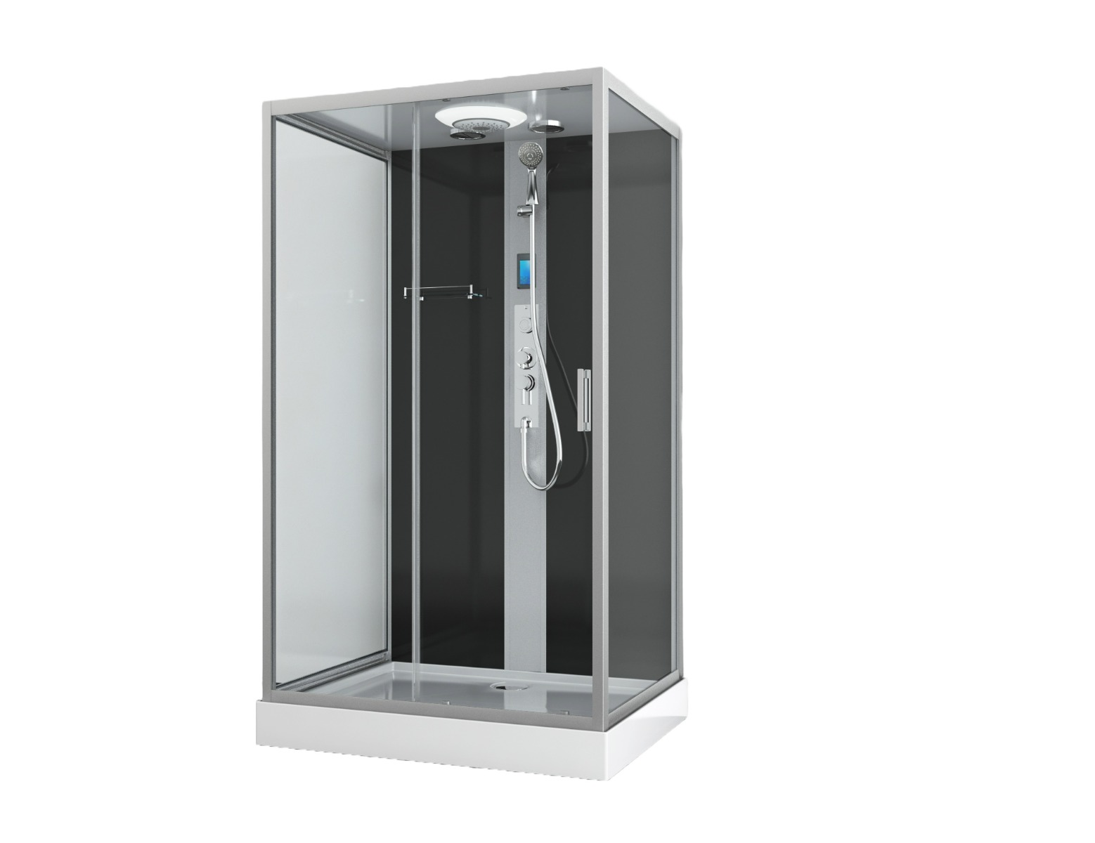 Badstuber Boston complete douchecabine 120x90x215cm chroom