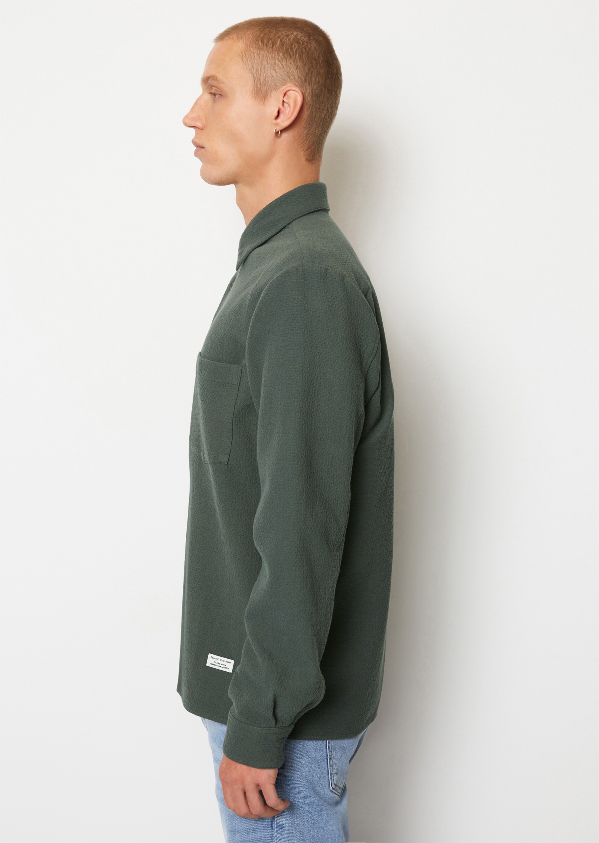 Overshirt aus doppelt gewebter Bio-Baumwolle