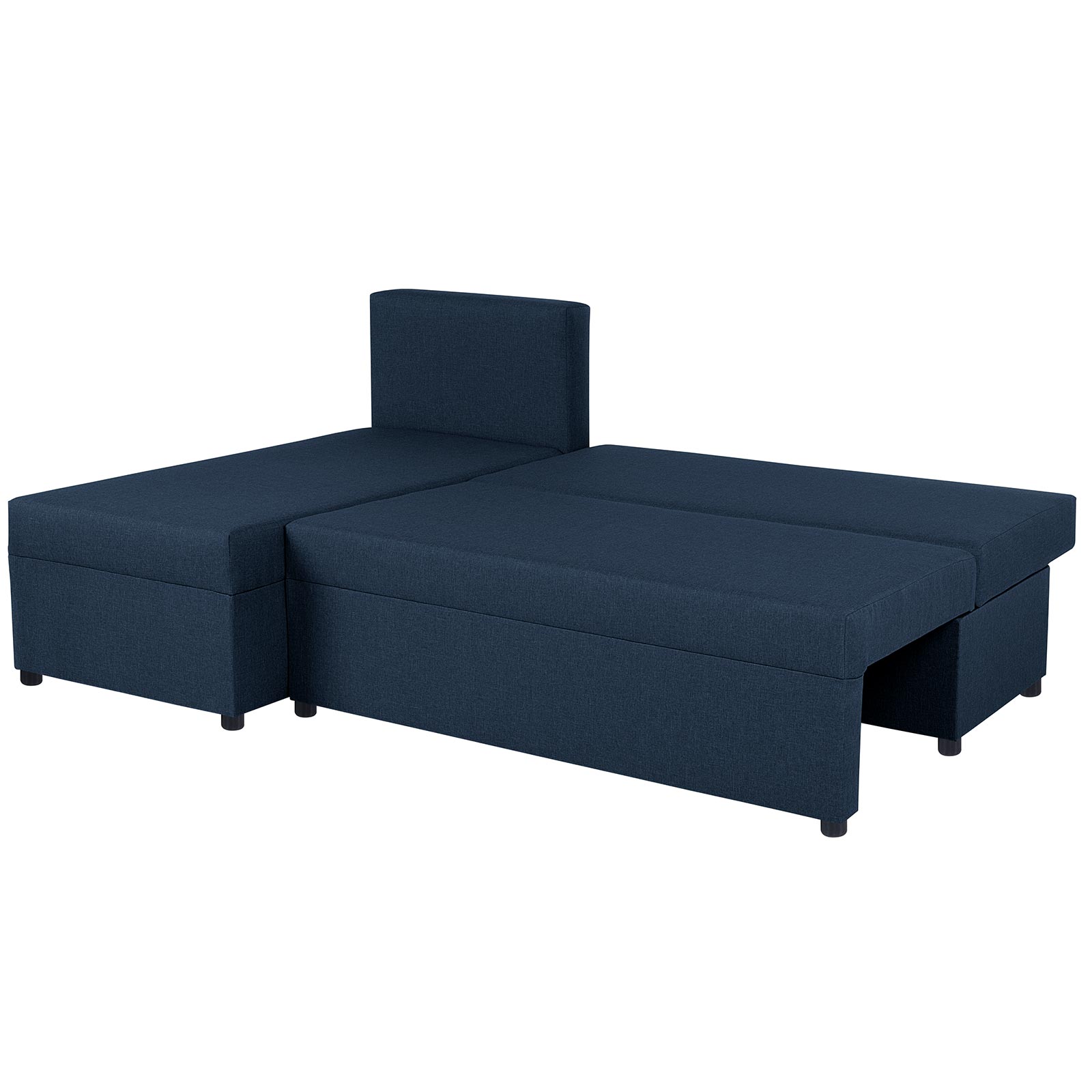 Ecksofa - cobalt - Webstoff - mit Liegefunktion