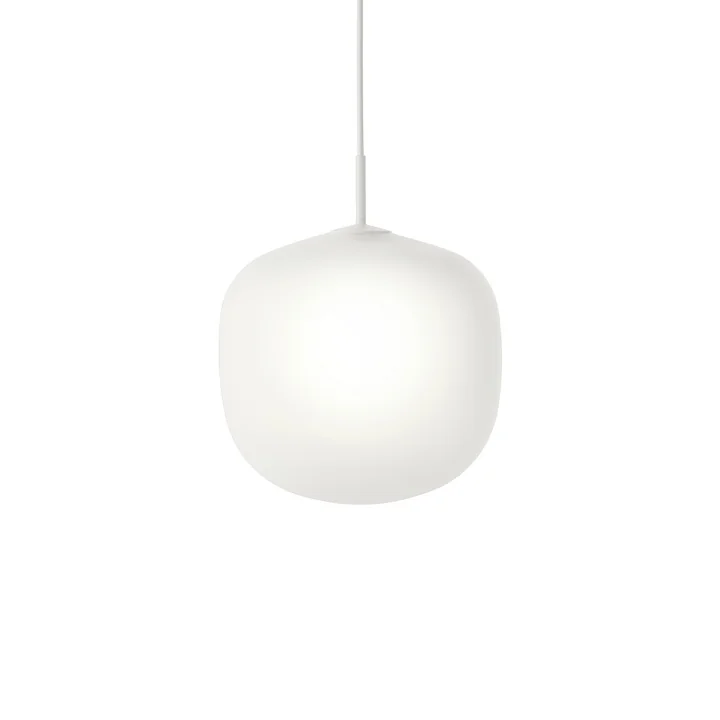 Muuto - Rime Pendelleuchte Ø 37 cm, opal / weiss